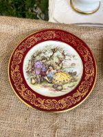 "Limoges" porcelāna šķīvji ar romantisku sižetu (Porcelain Plates) (3312) - Image 6