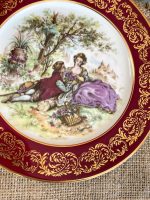 "Limoges" porcelāna šķīvji ar romantisku sižetu (Porcelain Plates) (3312) - Image 5
