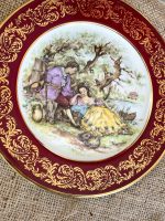 "Limoges" porcelāna šķīvji ar romantisku sižetu (Porcelain Plates) (3312) - Image 4