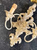 neliela izmēra bra sienas lampa 2 spuldzēm, krēmkrāsā, viegls pēc svara (7305) - Image 4