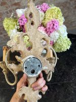neliela izmēra bra sienas lampa 2 spuldzēm, krēmkrāsā, viegls pēc svara (7305) - Image 17