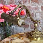 antique brass or bronze piano desk lamp