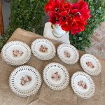 Porcelāna Šķīvji ar Eņģeļiem, 11 gab (3196)
