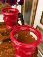 Anduze Urna Sarkanā Glazūrā — Tradicionālā Francijas Dienvidu Keramika, Terre Figuière Anduze Manufaktūra, Francija, 20. gs., franču keramikas kašpo, puķpodi, pieejami 2gabali (6055) - Image 7