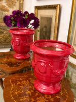 Anduze Urna Sarkanā Glazūrā — Tradicionālā Francijas Dienvidu Keramika, Terre Figuière Anduze Manufaktūra, Francija, 20. gs., franču keramikas kašpo, puķpodi, pieejami 2gabali (6055) - Image 2