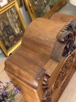Napoleona III laikmeta sienas skapītis ar izsmalcinātiem kokgriezumiem, vidēja izmēra, iekšpusē 1 plaukts (6160) - Image 21