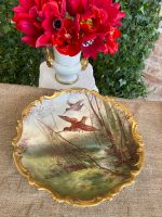 Porcelāna "Limoge" Šķīvis ar Putnu un Zelta Krāsas Detalizāciju (3205) - Image 3