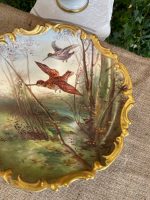 Porcelāna "Limoge" Šķīvis ar Putnu un Zelta Krāsas Detalizāciju (3205) - Image 5