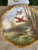 Porcelāna "Limoge" Šķīvis ar Putnu un Zelta Krāsas Detalizāciju (3205) - Image 6