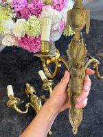 2gab bra sienas lampas ar āžu galvām, vidēji liela izmēra (7262) - Image 12
