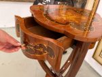 Art deco stila galdiņi ar atvilktni, puķu galdiņi, naktsskapīši, vidēja izmēra, pieejami 2 galdiņi (6062) - Bilde 8
