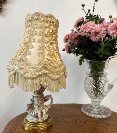 Lille bordlampe med engel (5145)
