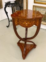Art deco stila galdiņi ar atvilktni, puķu galdiņi, naktsskapīši, vidēja izmēra, pieejami 2 galdiņi (6062) - Bilde 6