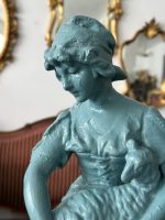 Figūra, vidēja izmēra, zilzaļā krāsā (5999) - Image 7