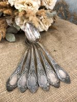 Tableware, 6 large spoons. Alpaca Kursa. (855)