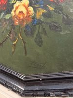 Klasiska Klusās Dabas Glezna ar Rozēm Masīvā Astoņstūra Rāmī (framed oil painting roses still life) — Klusās dabas žanrā, (6152) - Image 3