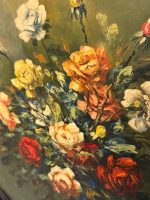 Klasiska Klusās Dabas Glezna ar Rozēm Masīvā Astoņstūra Rāmī (framed oil painting roses still life) — Klusās dabas žanrā, (6152) - Image 8