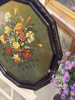 Klasiska Klusās Dabas Glezna ar Rozēm Masīvā Astoņstūra Rāmī (framed oil painting roses still life) — Klusās dabas žanrā, (6152) - Image 4