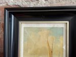 Prints aiz Stikla, Koka Rāmis, Kuģi Amsterdamas Osta, Neliela Izmēra (5509) - Image 7