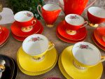 Krāsaina "Chodzież" porcelāna kafijas/tējas servīze (Colorful "Chodzież" porcelain tea and coffee set) (3289) - Image 12