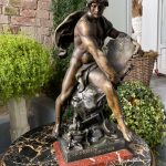 Grieķu Dieva Hermes figūra, marmora apakšdaļa, liela izmēra, smags(3015)