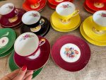 Krāsaina "Chodzież" porcelāna kafijas/tējas servīze (Colorful "Chodzież" porcelain tea and coffee set) (3289) - Image 18