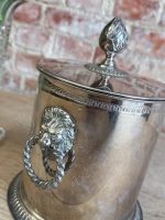 Antīka stila sudrabots ledus trauks ar vāku un lauvas galvām — AlpaDur (antique silver lion head ice bucket with lid) (5681) - Image 3