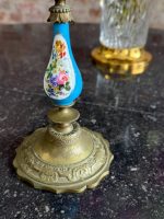 svečturis ar porcelānu, ziedu motīvs, neliela izmēra (7259) - Image 9