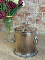 Antīka stila sudrabots ledus trauks ar vāku un lauvas galvām — AlpaDur (antique silver lion head ice bucket with lid) (5681) - Image 6