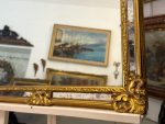 spogulis, greznā zelta krāsas rāmī, vidēji liela izmēra (6177) - Image 6