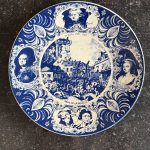 "Delft" sienas šķīvis, liela izmēra (7260)