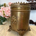 antique brass lion paw champagne ice bucket