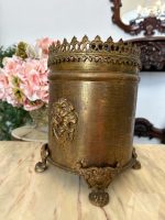 antique brass lion paw champagne ice bucket