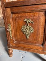 Bedside Cabinet, Small Chest of Drawers with Marble Top and Bronze Details (1119) - Image 8