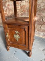 Bedside Cabinet, Small Chest of Drawers with Marble Top and Bronze Details (1119) - Image 6