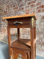 Bedside Cabinet, Small Chest of Drawers with Marble Top and Bronze Details (1119) - Image 9