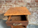 Bedside Cabinet, Small Chest of Drawers with Marble Top and Bronze Details (1119) - Image 14