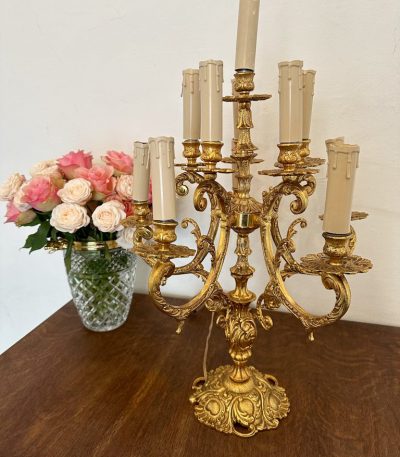 Bordlampe med 11 pærer, mellem tung, mellemstor (4582)