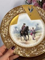 Izsmalcināts Porcelāna Šķīvis ar Parakstu, Neliela Izmēra (5170) - Image 3