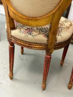 Grezni zeltīti salona krēsli ar pastorālu gobelēna apdari — Luija XVI stilā, (Antique gilded chairs with pastoral tapestry) (6178) - Image 21