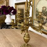 bronze cherub candelabra for nine candles