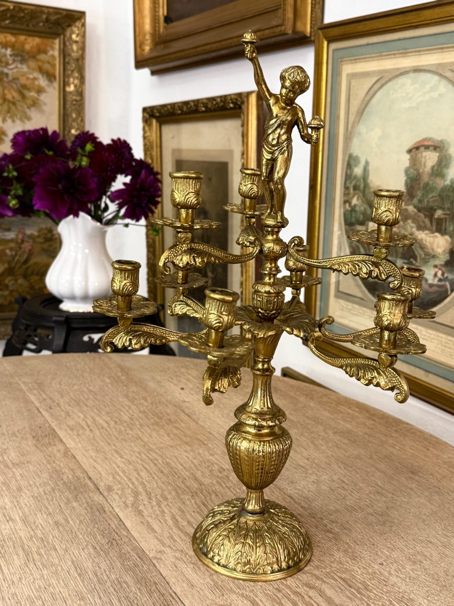 IMG_3492 bronze cherub candelabra for nine candles