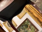 izšūšanas galdiņš, neliela izmēra, atverama virsma iekšpusē spogulītis (6119) - Bilde 11