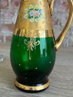 itāļu, murano stikla karafe, zaļa, vidēja izmēra (5669) - Image 6