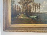 Lliela izmēra glezna, zelta krāsas rāmī (1132) - Image 4