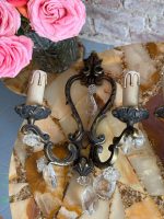 Pair of Crystal Wall Sconces, Medium Size (5379) - Image 3