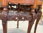 Wooden table with fine detailing, 8 table legs, medium size (3912) - Image 17