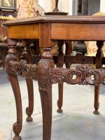 Wooden table with fine detailing, 8 table legs, medium size (3912) - Image 14