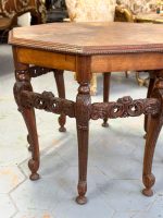 Wooden table with fine detailing, 8 table legs, medium size (3912) - Image 20
