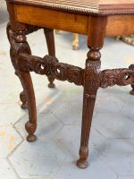 Wooden table with fine detailing, 8 table legs, medium size (3912) - Image 21